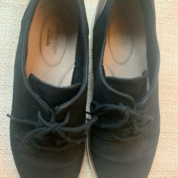 Clarks Collection Women's Wedge Shoes Size 8 Black - Picture 6 of 9